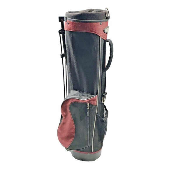 Outward 9 Golf Club Carrying/Stand Bag Red & Black with Handle & Zipper Pockets - Picture 8 of 11